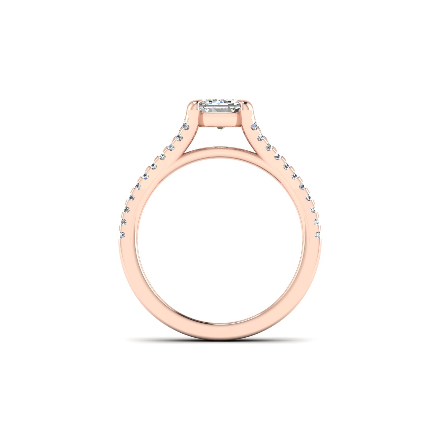 Edith Split Shank Engagement Ring